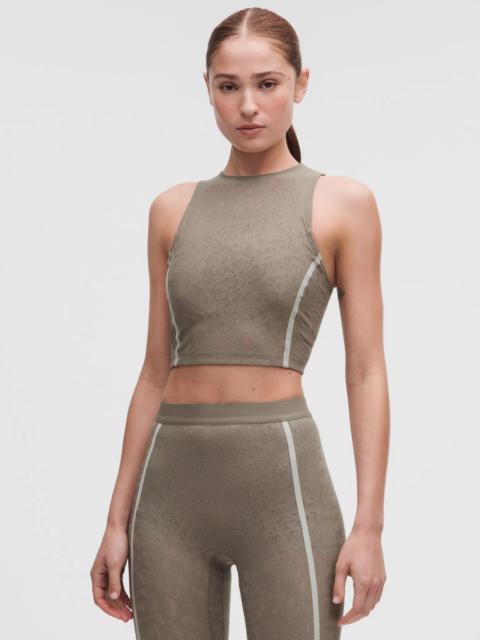 lululemon Lace-Panelled Cropped Tank Top