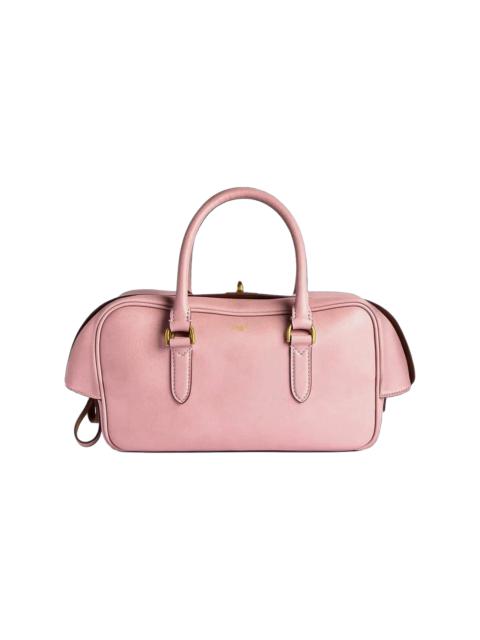 BALENCIAGA Le 7 Bowling Small Bag "Rose Quartz / Camel" A0001P 2ACRT 5921