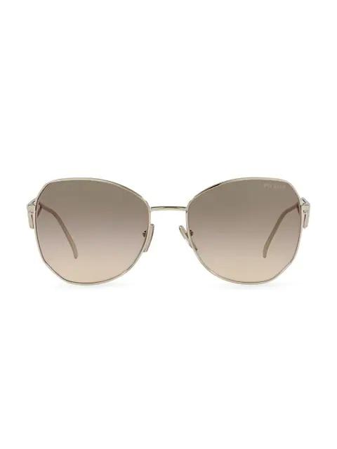 Prada 57MM Geometric Sunglasses