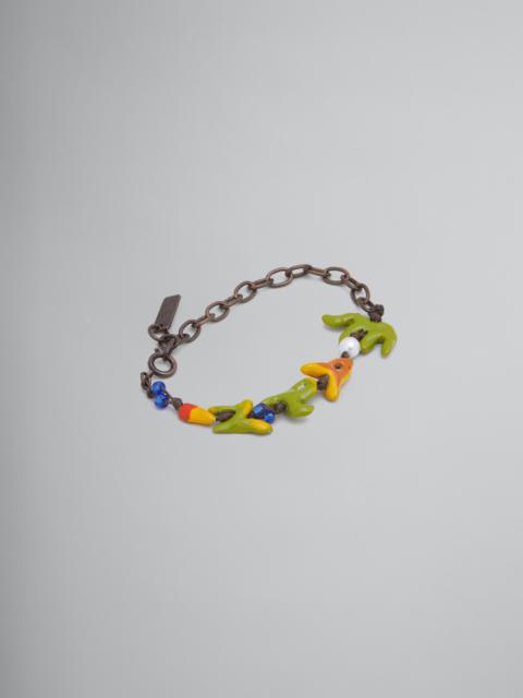 Marni MARNI X NO VACANCY INN - BRACELET WITH GREEN RED AND YELLOW PENDANTS