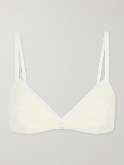 KHAITE Talita Cotton-blend Poplin Bralette