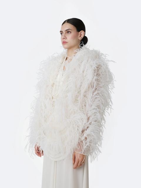 LAPOINTE Marbled Feathers Jacket