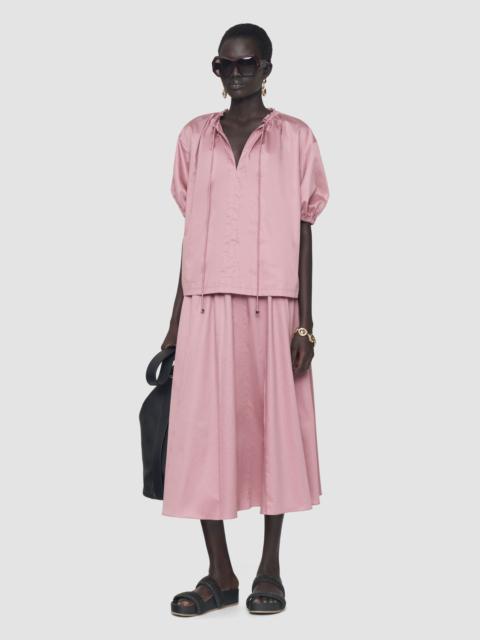 JOSEPH Nador Cotton Sateen Blouse