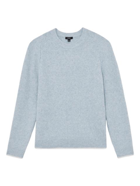 REISS Men's Crammond Brushed Wool-Blend Sweater - Soft Blue
