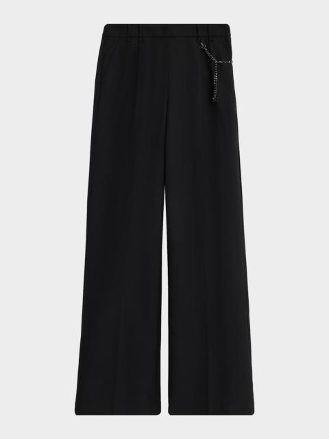 KOBI HALPERIN Steven Pleated Wide-Leg Pants