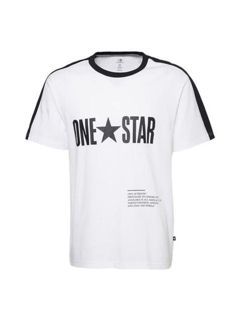 Converse Converse One Star Panel T-Shirt 'White' 10016941-A01
