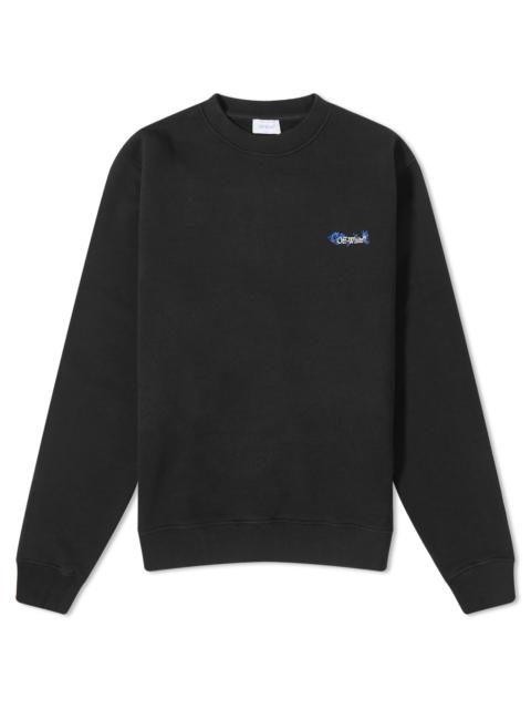 Off-White Off-White Flower Arrow Regular Crewneck Sweatshirt