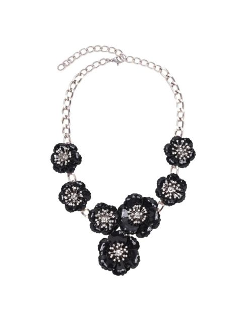 CAROLINA HERRERA Metal Flower Necklace
