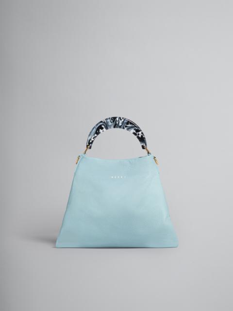 Marni VENICE SMALL BAG IN LIGHT BLUE LEATHER