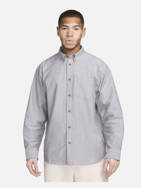 Nike Life Men's Long-Sleeve Oxford Button-Down Shirt