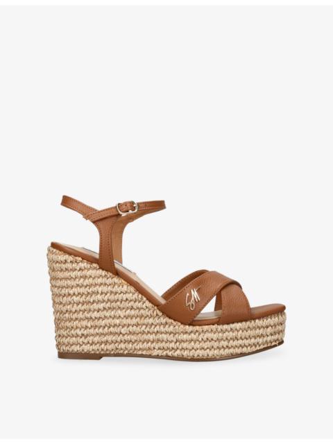 STEVE MADDEN Cylo Leather Wedge Sandals