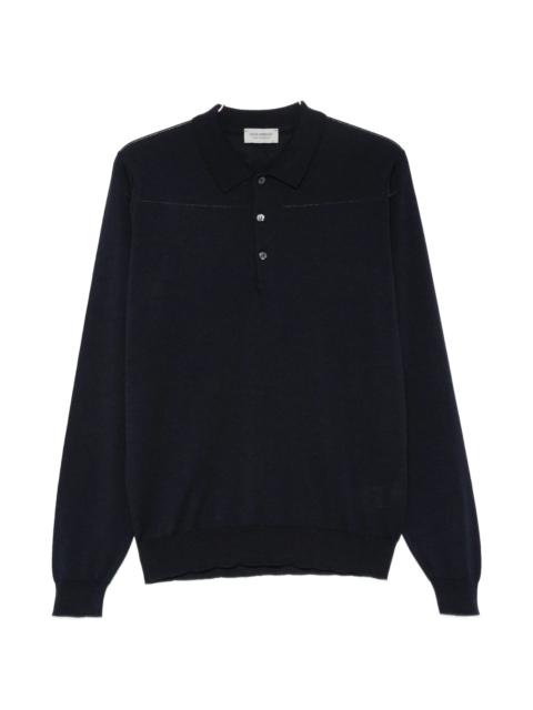 JOHN SMEDLEY John Smedley Belpert Long-sleeve Polo Sweater