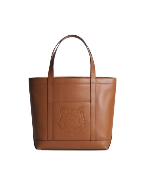 Maison Kitsuné medium Fox Head embossed-leather tote bag
