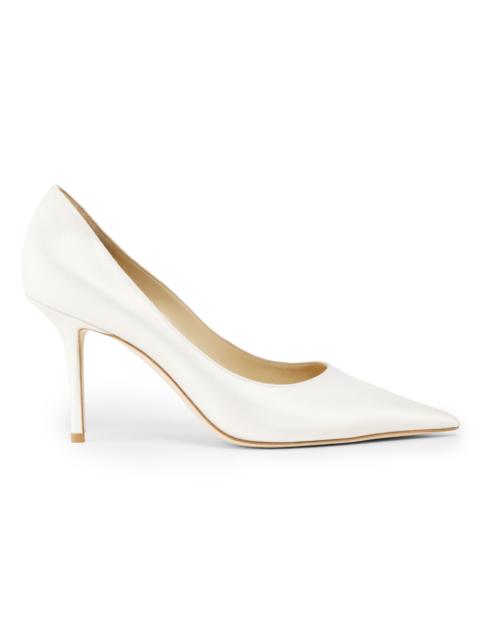 JIMMY CHOO Women's Love 85MM Satin Pumps - Ivory