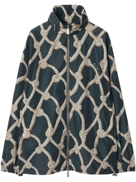 Burberry knot-print bomber jacket