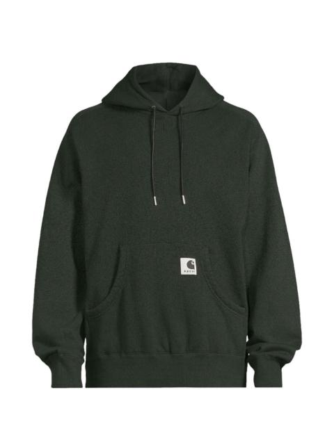 sacai x Carhartt WIP logo-patch hoodie