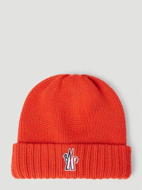 Moncler Grenoble Logo Patch Beanie Hat