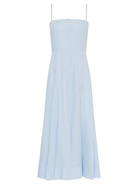 GABRIELA HEARST Magritte Dress in Light Blue Aloe Linen