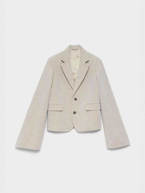 JW Anderson WOMENS WEIGHTED SLEEVE JACKET IN NATURAL