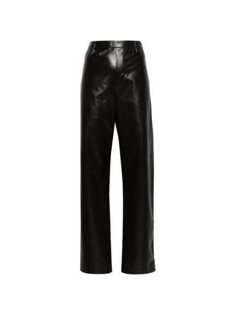 Bottega Veneta straight-leg leather trousers