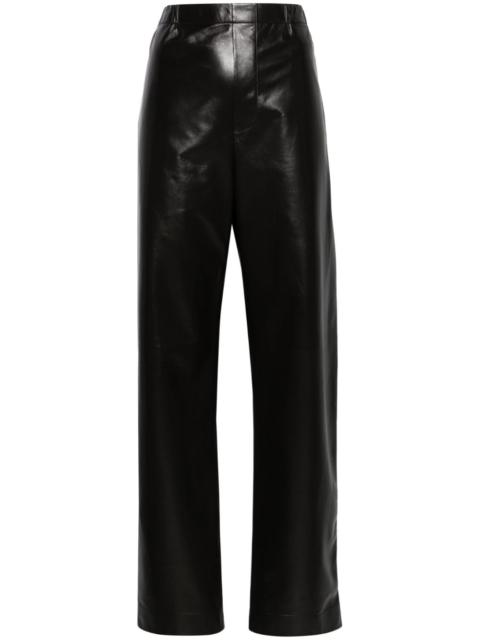 Bottega Veneta straight-leg leather trousers