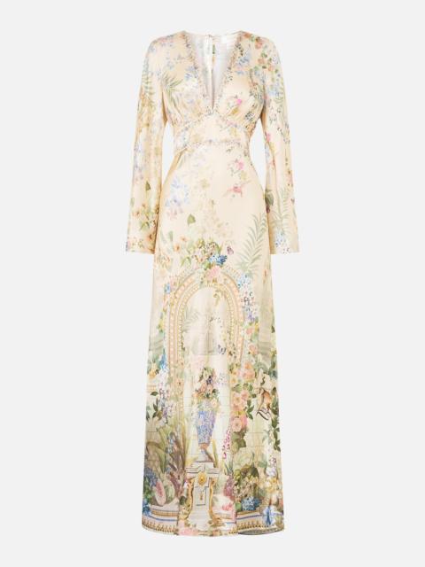 CAMILLA V NECK DRESS WITH FLARED SLEEVE MIDSUMMER MASTERPIECE