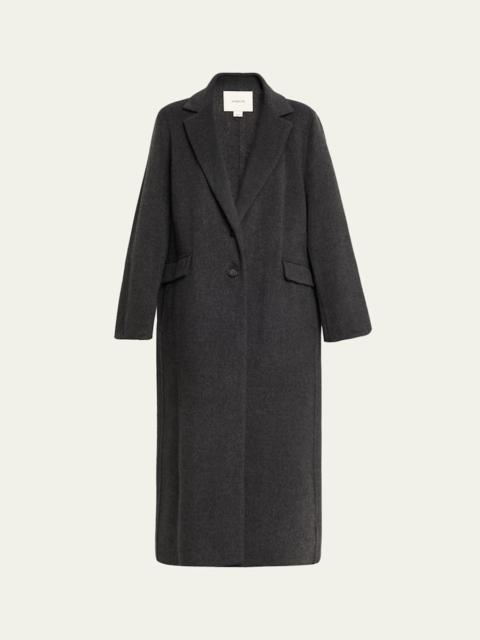 Vince Cashmere-Wool Single-Breasted Coat