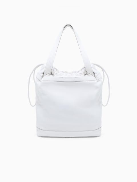 GIORGIO ARMANI NAPPA-LEATHER SHOPPER BAG WITH SHOULDER STRAP