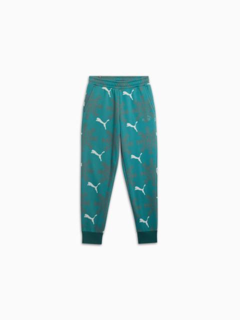 PUMA ESS+ Logo Lab Winter Snowflake Sweatpants