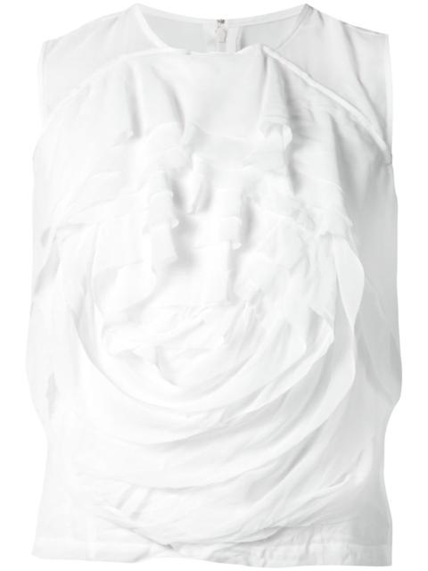 Comme Des Garçons ruffled front top