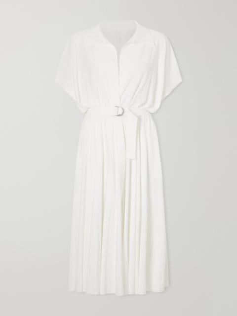 NORMA KAMALI Belted Jersey Midi Dress