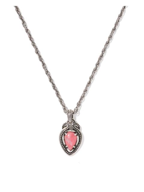KENDRA SCOTT Tedi Vintage Silver Short Pendant Necklace