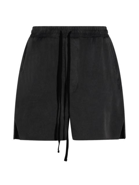 thom/krom drawstring cotton shorts