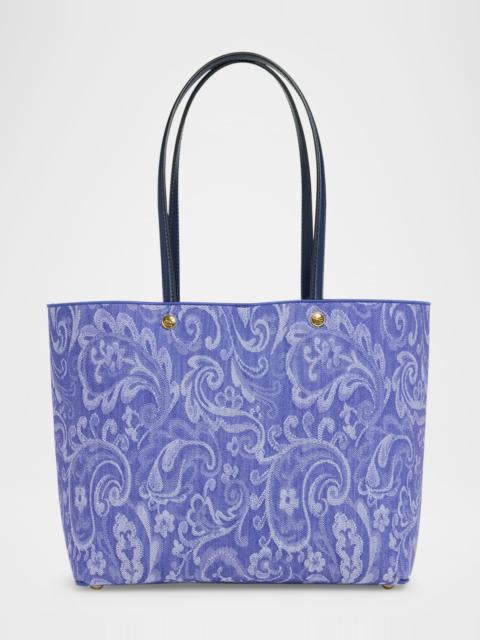 Etro Essential Medium Paisley Jacquard Shopper Tote Bag