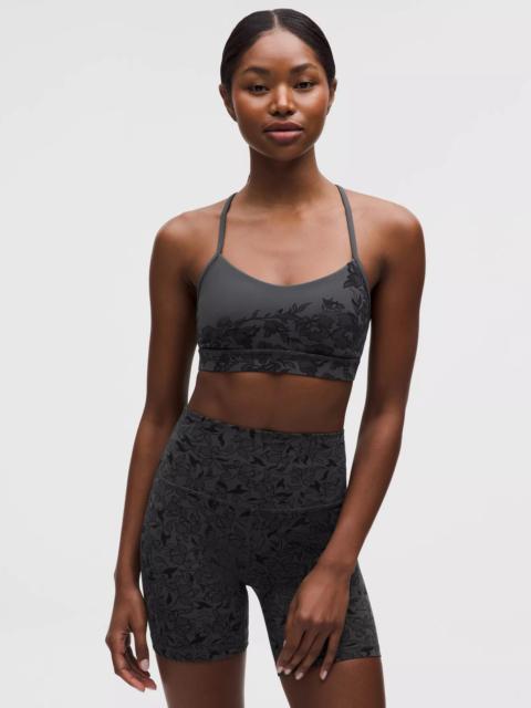 lululemon Flow Y Bra Nulu Light Support, A–C Cups *Lace Print