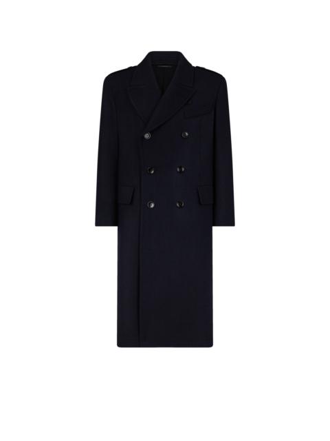 TOM FORD WIDE HERRINGBONE OFFICER COAT