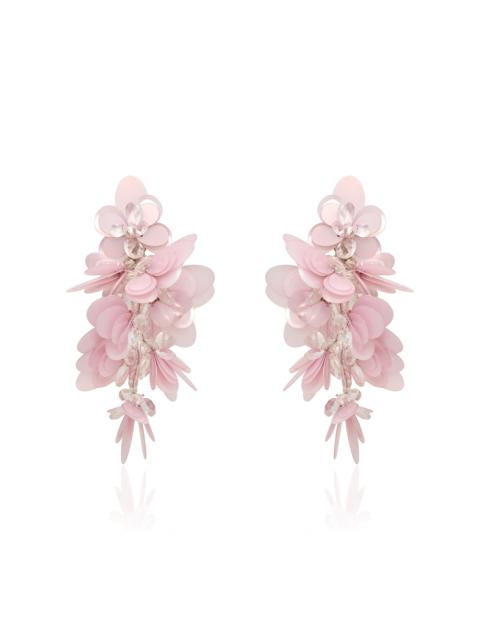 Oscar de la Renta Sequin Cascade Earrings