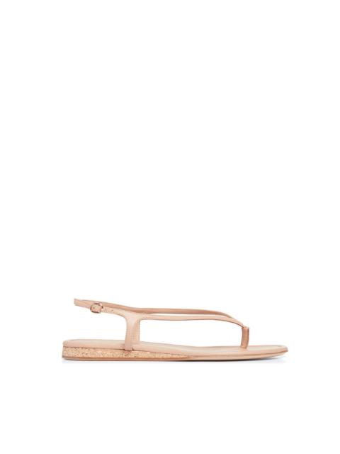 Gia Sandals in Dark Camel Leather
