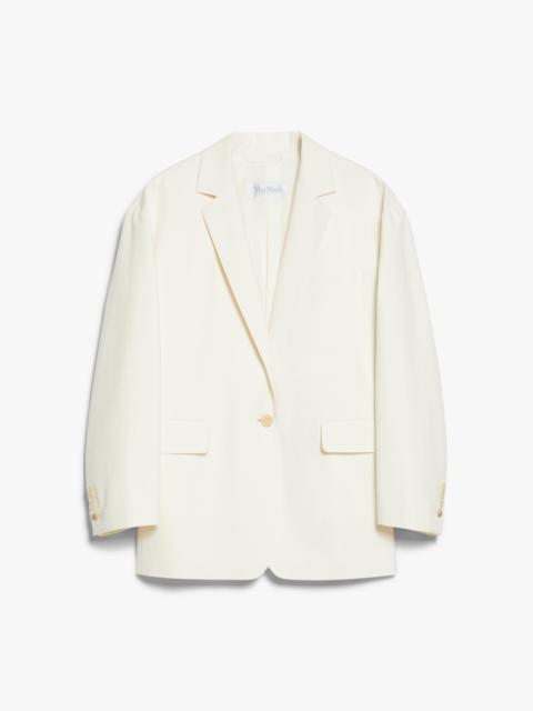 MONICA Oversize blazer in cotton canvas
