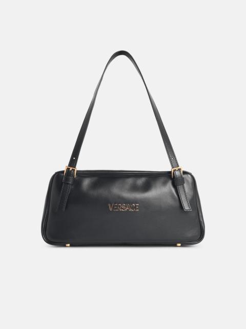 'TAG' BLACK LEATHER BAG