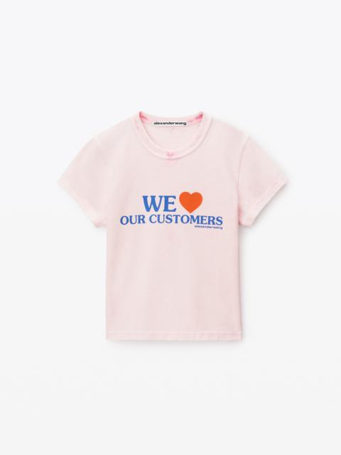 Alexander Wang Love Our Customers Shrunken Tee