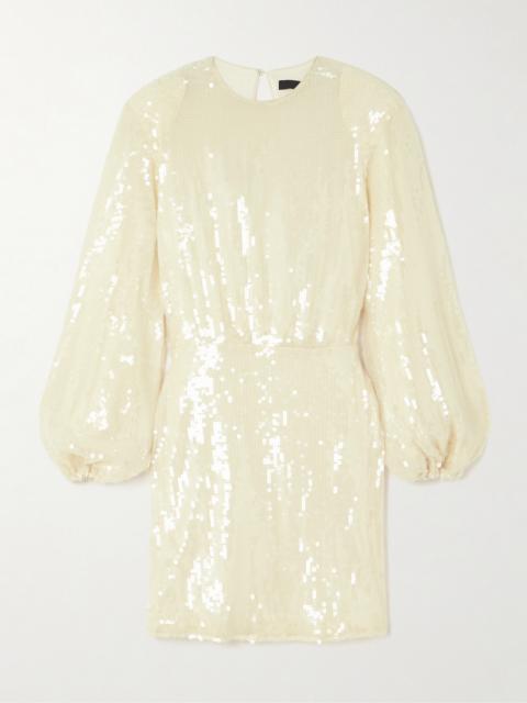 ROTATE Billiana Sequined Recycled-tulle Mini Dress
