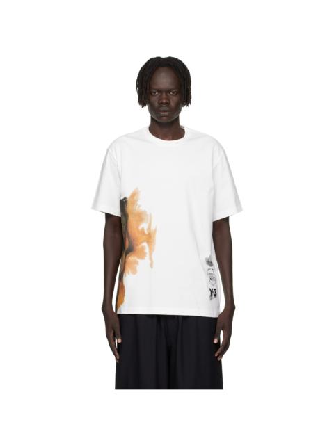 Y-3 White AOP Short Sleeve T-shirt