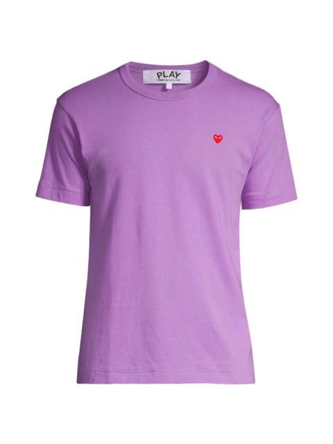 Comme des Garçons PLAY Men Small Heart Crewneck T-Shirt - Purple