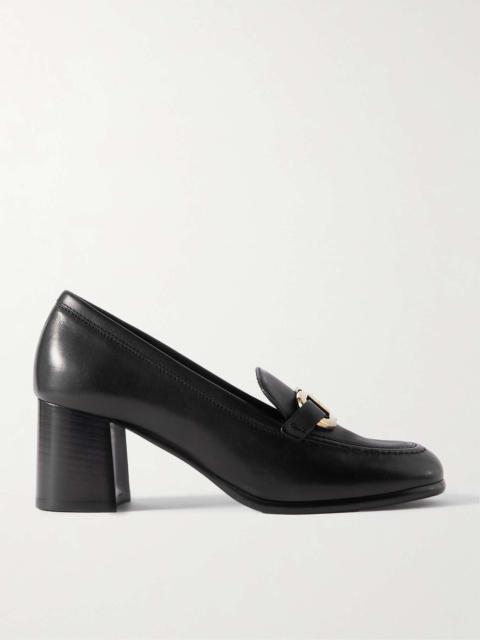 FERRAGAMO Marlena embellished leather loafers