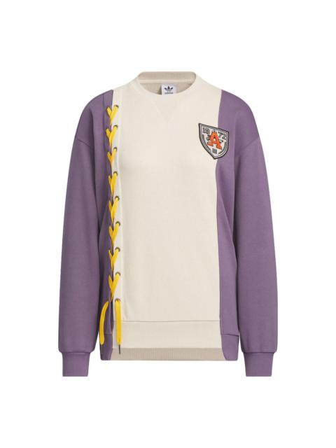 adidas (WMNS) adidas Originals MC Classic Crews 'Beige Purple' IN1091