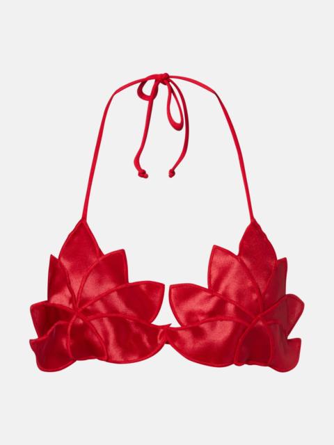 FARM RIO Poppy Flowers bikini top