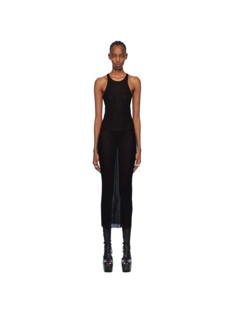 Rick Owens Black Tank Midi Dress