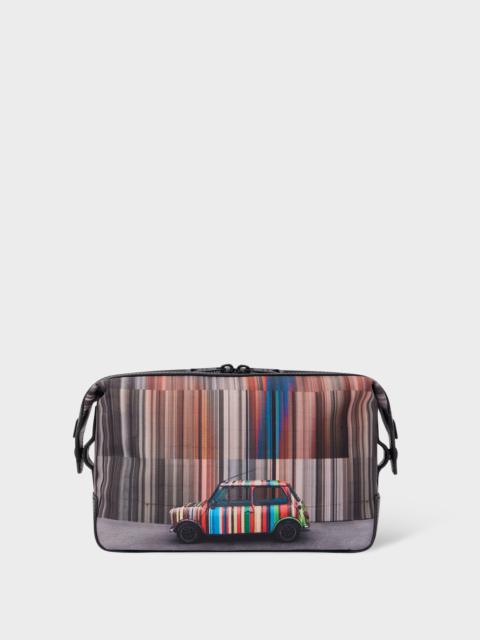 'Mini Stripe' Print Wash Bag