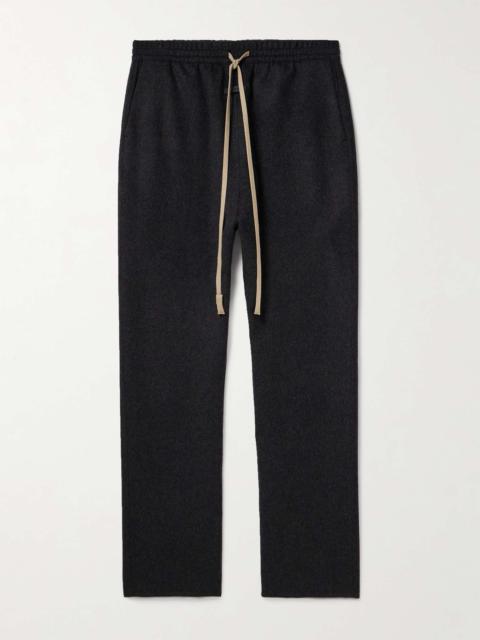 Forum Straight-Leg Virgin Wool and Cashmere-Blend Drawstring Trousers